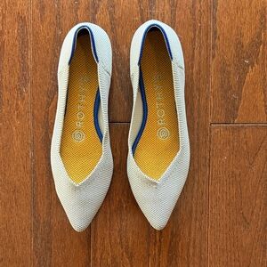 Rothy's Women's Point Flats, Heathered Gray Size 6